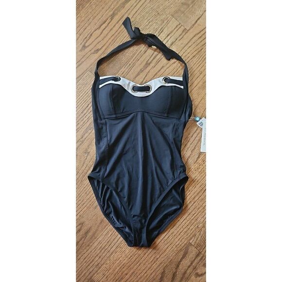 BLEU ROD BEATTE Slimming Shaping Haulter One-Piece Bathingsuit Women's Size 8 - Picture 1 of 6